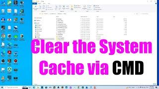 How to clear cache in windows 10 to improve performance using CMD | Clear the System Cache in win 10