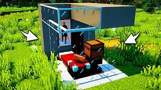 Small Modern House in Minecraft: Timelapse
