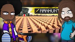 Minecraft movie react to 1,000,000 Villager MANHUNT by Grox (Part 1)