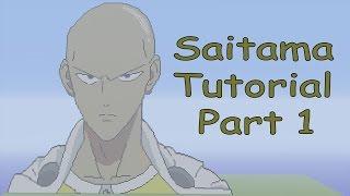 Minecraft Pixel Art Tutorial | Saitama Part 1 (One Punch Man)