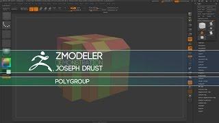 ZBrush ZModeler Polygon Actions - Poly PolyGroup