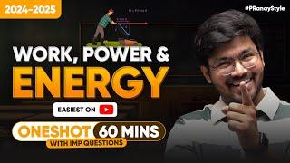 Work Energy Power in One Shot Easiest & Funniest Explanation with Questions - Class 9 Full Chapter