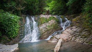 Ореховский водопад в Сочи. Краснодарский край Россия