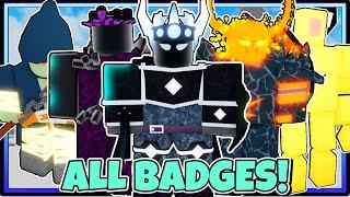 HOW TO GET ALL 8 BADGES in Tower Defense Simulator RP | ROBLOX