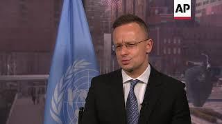 Hungary FM on need to end war in Ukraine