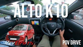 2023 MARUTI SUZUKI ALTO K10 VXI + | 998CC 65.71bhp | RAINY DAY | POV Test Drive #50 | RevLimits |