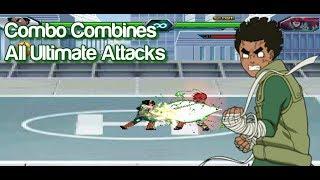 Rock Lee's Combo Combines All Ultimate Attacks - Bleach VS Naruto MUGEN