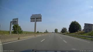 France by Road - Calais to Meteren, Nord near Bailleul Vid 3 - A16 J54 Mardyck to A25 J15 Herzelle