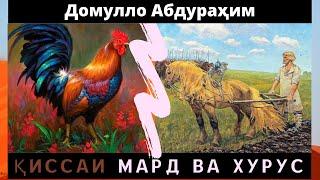 Домулло Абдураҳим: ҚИССАИ МАРД, ХУРУС ВА САГ