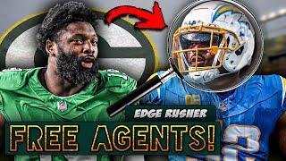 Free Agent EDGE Rushers That SCREAM Green Bay Packers!!!