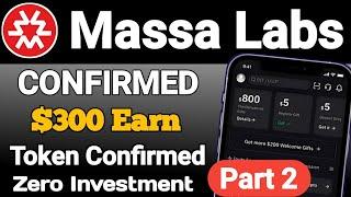 $300 Massa Labs Free || Today New Crypto Airdrop || Testnet Airdrop  | Free Earn CryptoCurrency