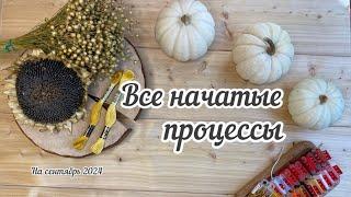 Все мои НАЧАТЫЕ ПРОЦЕССЫ #вышивка