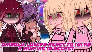 Diabolik lovers react to Yui as a Vampire in secret 🩸 || Read warning