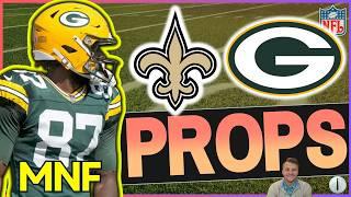 Monday Night Football PrizePicks Player Props Top Prop Bets  + UNDERDOG PACKERS VS SAINTS