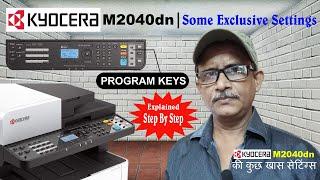 Kyocera M2040dn Copier Settings I ID Card Settings I Program Key Settings I Duplex Settings I 2021