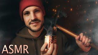 Camping with Cap | Winter Night in a Warm & Cozy Tent ASMR