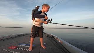 Kid catches PB - Bass Fishing! Coolest thing you'll see today!