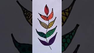 #Magic of colour#trending  #viral #funcolouringcolourful leaf# colours # drawing#easy#creative #kids