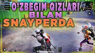 O'ZBEGIM QIZLARI BILAN SNAYPERDA #2 | PUBG MOBILE | O'ZBEKCHA LETSPLAY