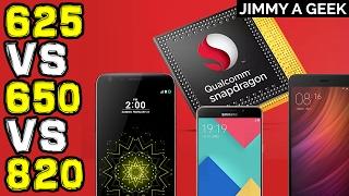 Snapdragon 625 vs Snapdragon 650 vs Snapdragon 820 Benchmarks!