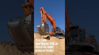 First Look: New Hitachi 1200 Excavator with AMI XMOR Custom Oversized Bucket