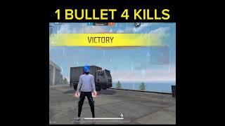 1 Bullet 4 Kills  #shorts #freefire #tondegamer