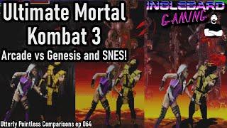 Ultimate Mortal Kombat 3 Comparison arcade | Sega Genesis | SNES