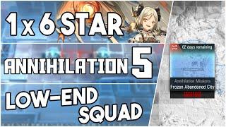 Annihilation 5 - Frozen Abandoned City | Low End Squad |【Arknights】