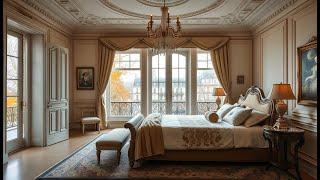 Elegant Paris Apartment Interior Designs with French Accordion Music