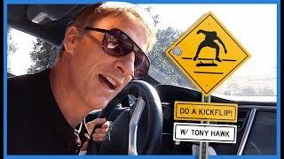 Watch Legend Tony Hawk Yelling "Do A Kickflip!" At Skateboarders From His Car