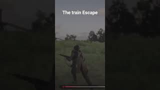 The train Escape #funny #funnyvideo #reddeadfunny #reddeadonline #shortvideo #shorts