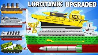 MEGA BOSS: LOROTANIC UPGRADED  vs MEGA TANK - Cartoons about tank/Nina tank cartoon