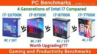 Intel kaby lake vs coffee lake vs coffee lake refresh vs comet lake