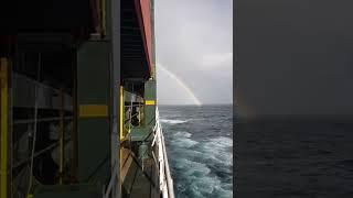 Wonderful Rainbow at Atlantic ocean. #shorts #ocean #shortsbeta #rainbow #atlantic #bdfly