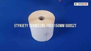 Etykiety termiczne 100x150mm 500szt