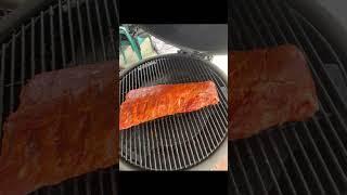 Pork Ribs on the Kamado