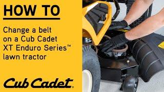 How to replace a deck belt on an XT Lawn Tractor | XT Enduro Series | Cub Cadet