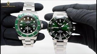 Rolex Green Hulk Vs Oris Aquis Green Date Dial