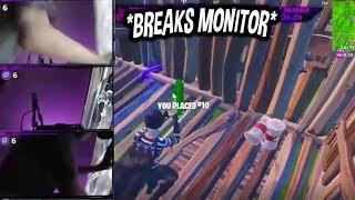 15 YO Streamer BREAKS MONITOR & RAGES After Dying!! Fortnite BEST FUNNY Moments