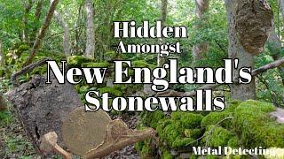 METAL DETECTING along FORGOTTEN stonewalls. Finding RELICS lost hundreds of years ago.