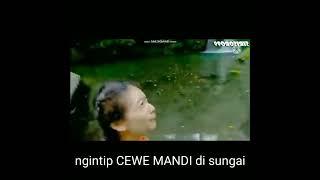 ngintip CEWE MANDI di sungai