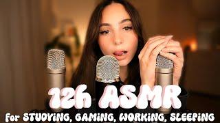 12h ASMR Cupped Wet Mouth Sounds  with 3 Mics ️️️ for studying, gaming, sleeping & working