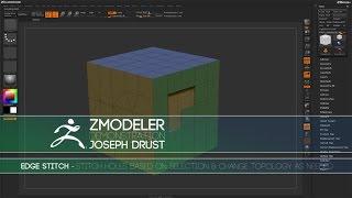 ZBrush ZModeler Edge Actions - Edge Stitch