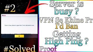 Server is busy, please try again later. Error code.restrict-area how to solve this PUBG Mobile | #2