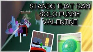 BEST STANDS FOR FARMING FUNNY VALENTINE! (1) | A Bizarre Day Roblox