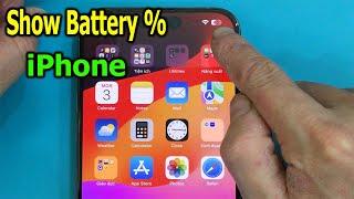 How to show battery percentage iPhone 15 Pro Max