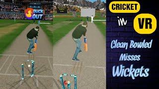 Cricket in VR Wickets Clean Bowled #Shorts by Desi Vr Gamers