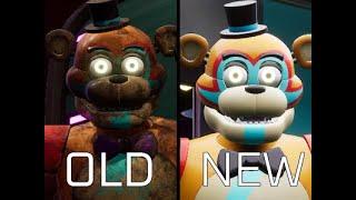 OLD VS NEW?! Clean Animatronics - Five Nights at Freddy's Security Breach