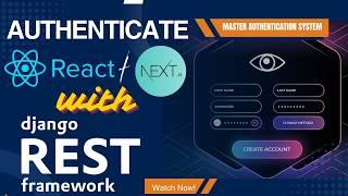 Next.js & React Authentication with Django REST Framework | Step-by-Step Guide (2024)| Brokly Master