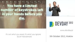 Scott Hanselman - "It's not what you read, it's what you ignore"